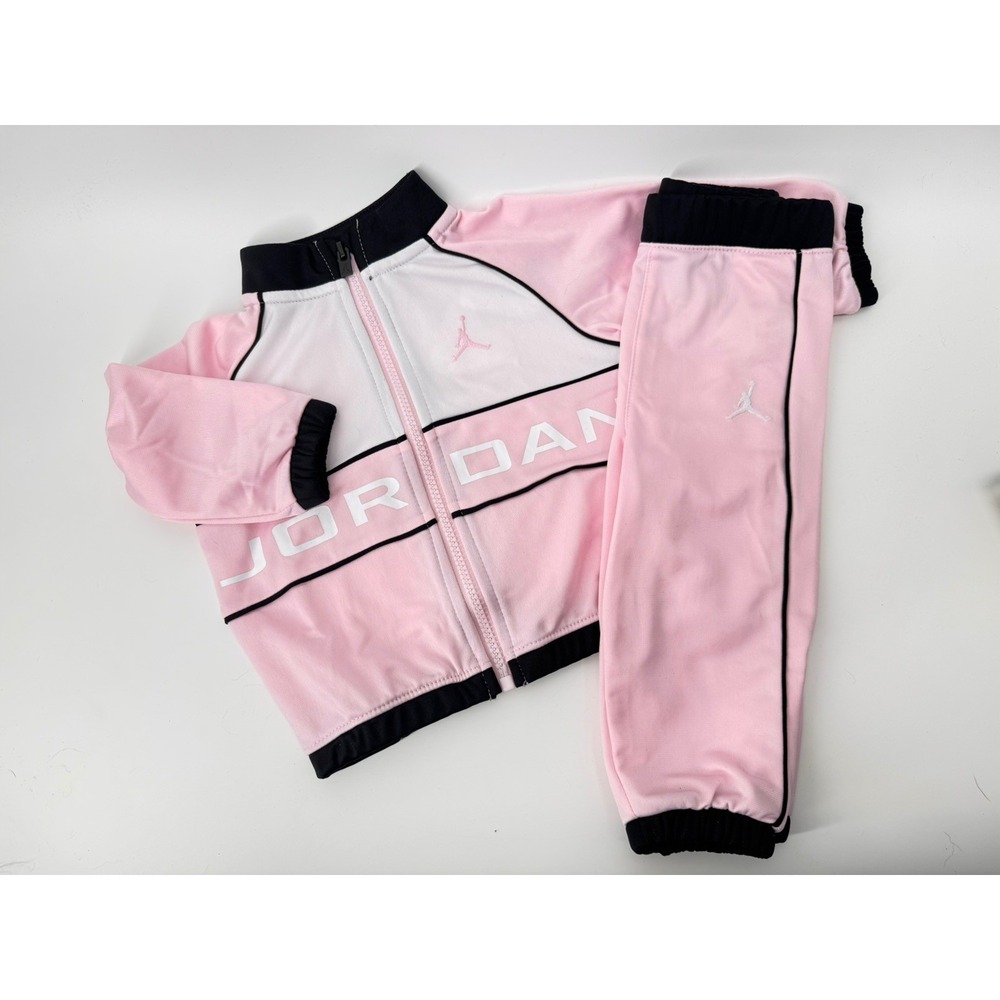 Nike Air Jordan Jacket and pants Girls pink set outfit New NWT 12 months